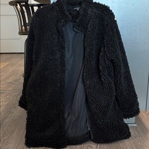 Banana Republic Cozy Black Teddy Jacket